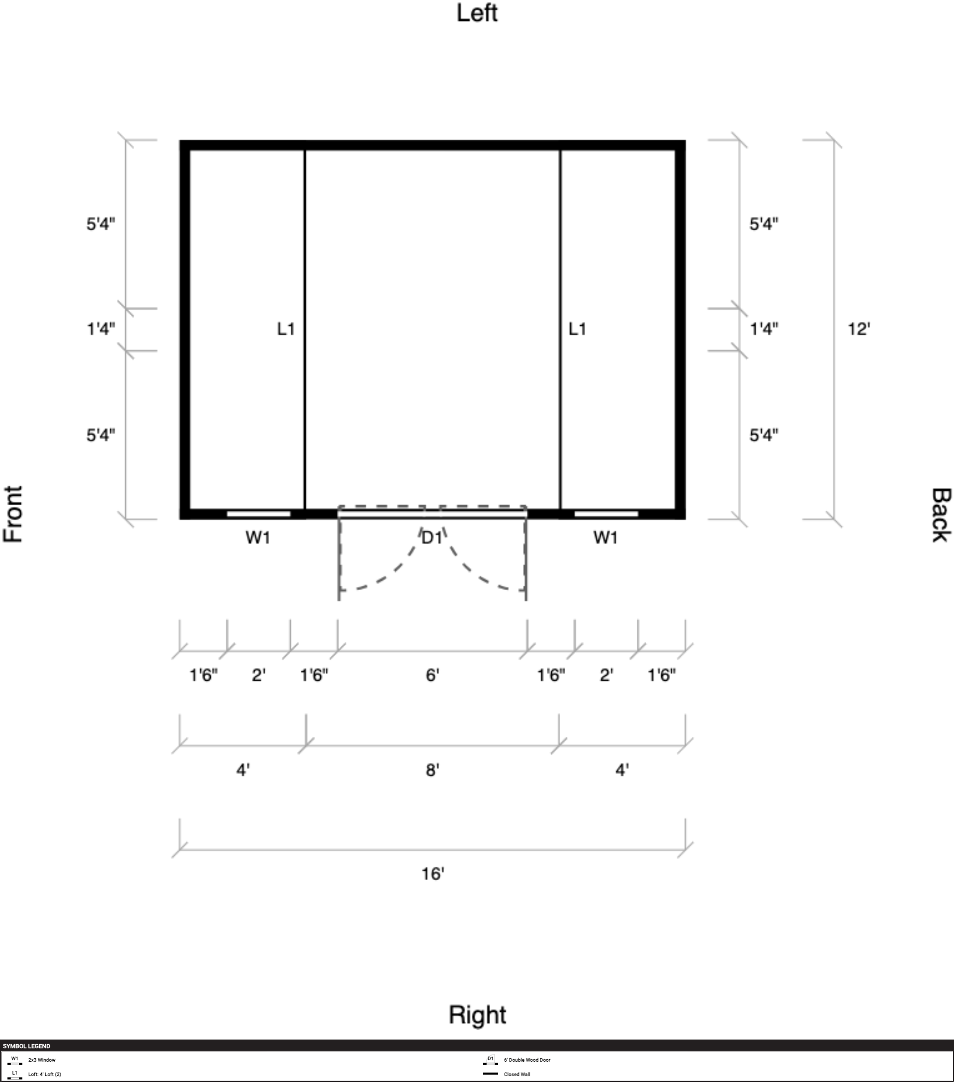 Side Lofted Barn 12x16 - Image 2