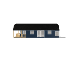 Deluxe Lofted Barn Cabin 16x40 - Image 3