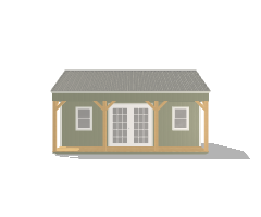 Side Porch Cabin 14x20 - Image 3