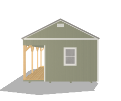 Side Porch Cabin 14x20 - Image 5