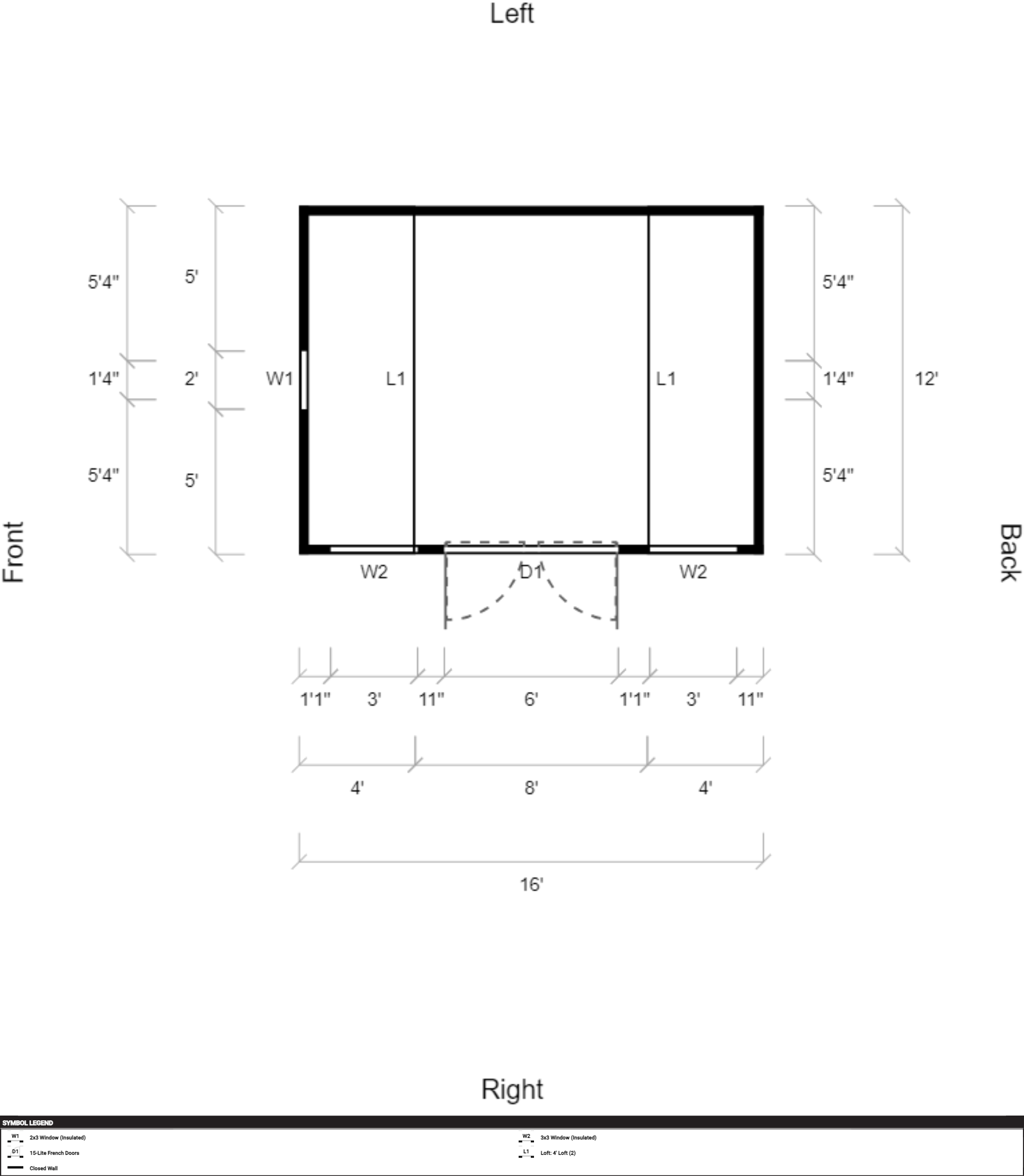 Side Lofted Barn 12x16 - Image 2
