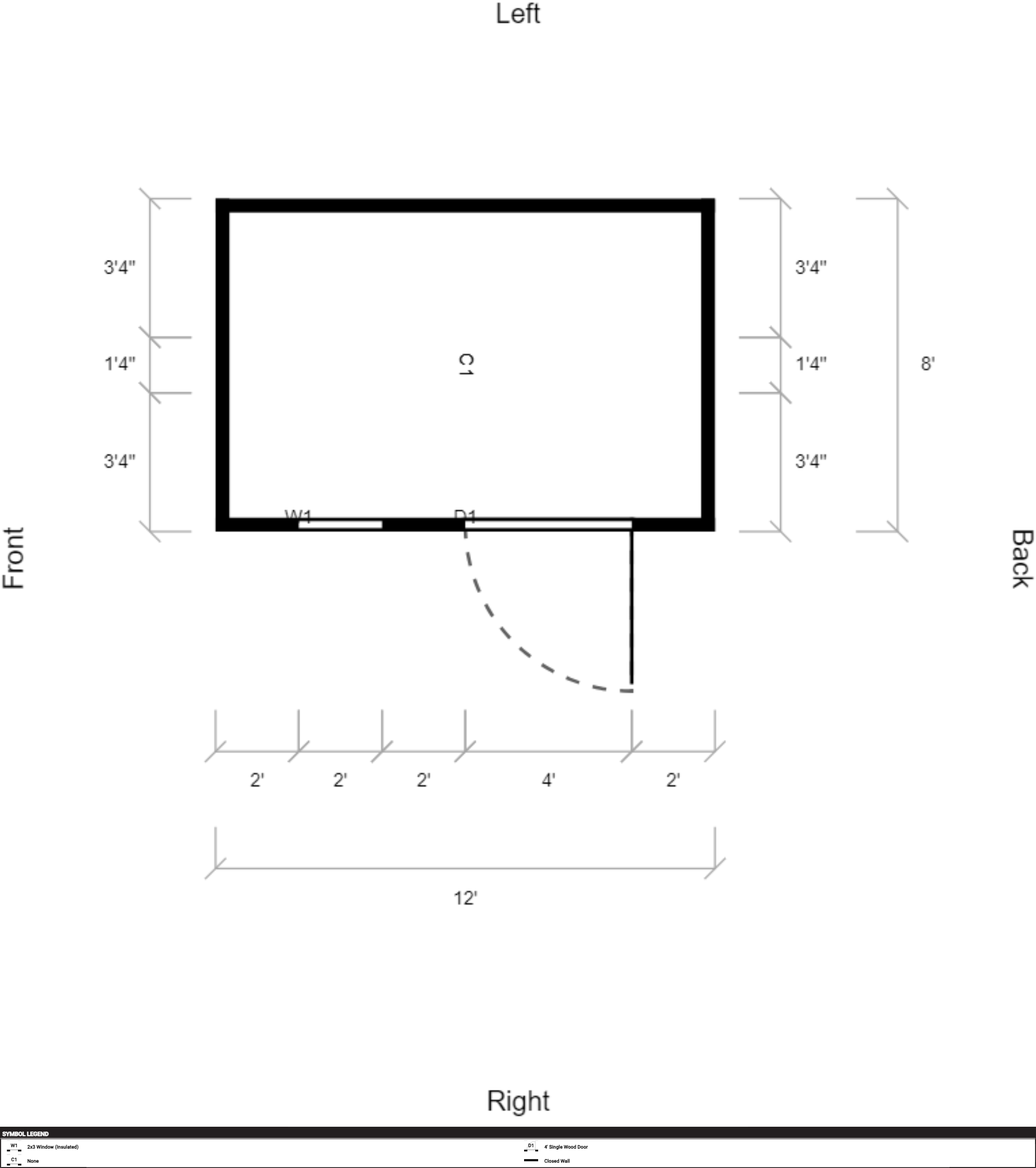 Side Garden Shed 8x12 - Image 2