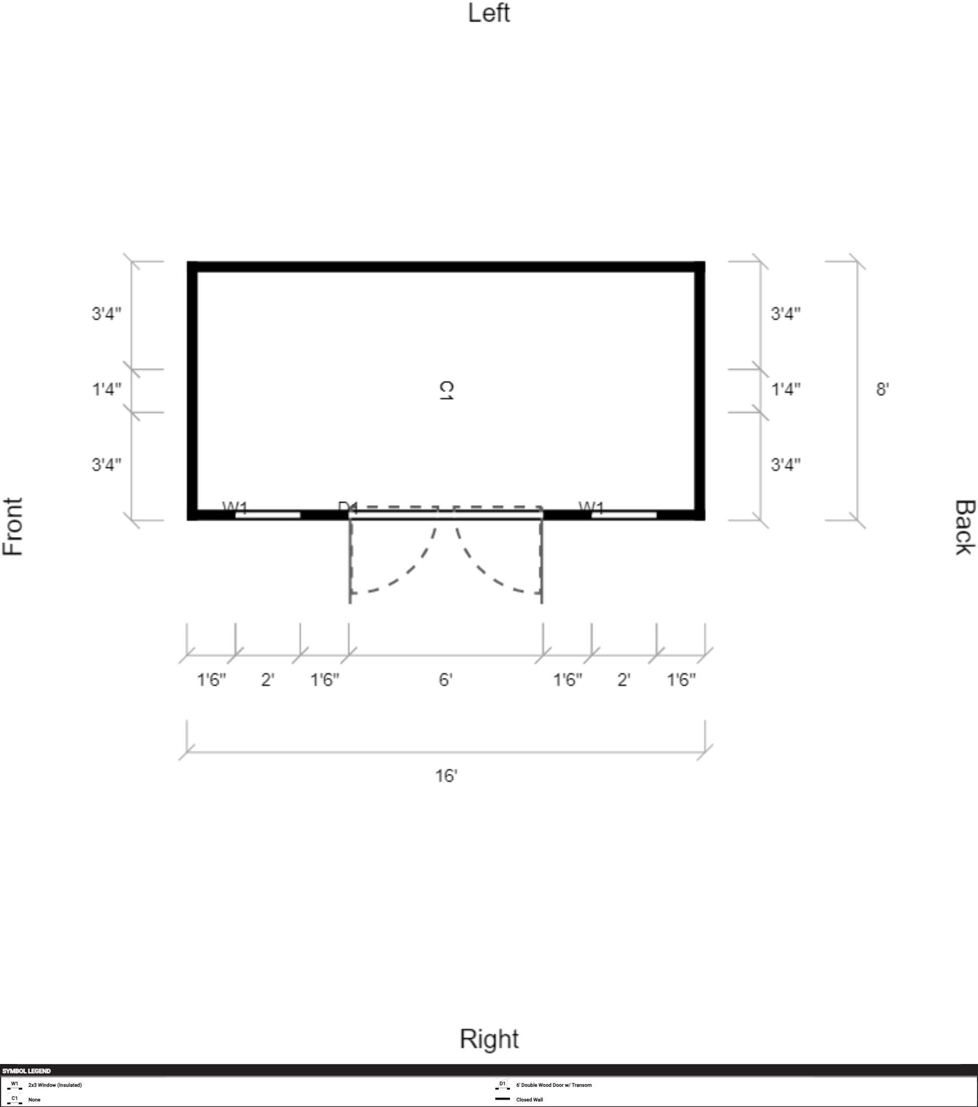 Side Garden Shed 8x16 - Image 2