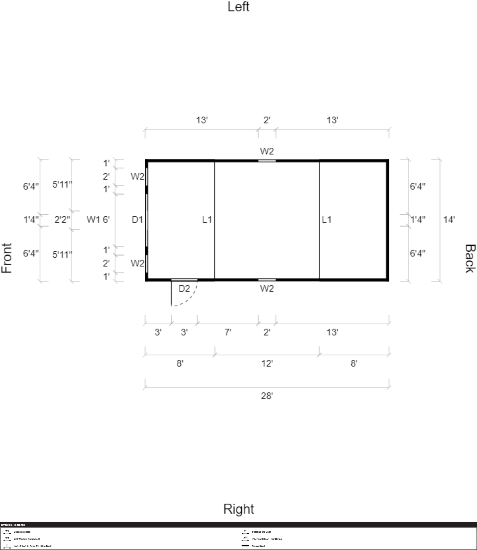 Lofted Barn 14x28 - Image 2