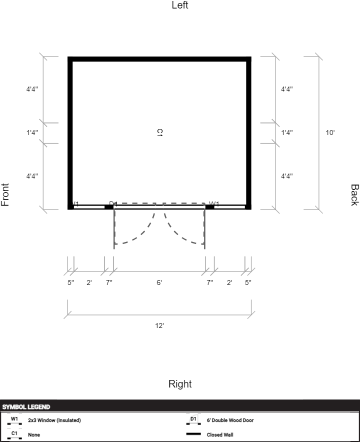Side Garden Shed 10x12 - Image 2