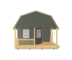 Deluxe Lofted Barn Cabin 14x36 - Image 6