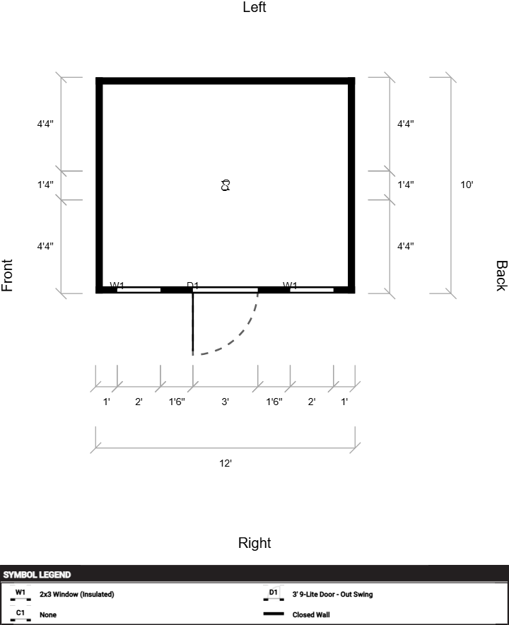Side Garden Shed 10x12 - Image 2