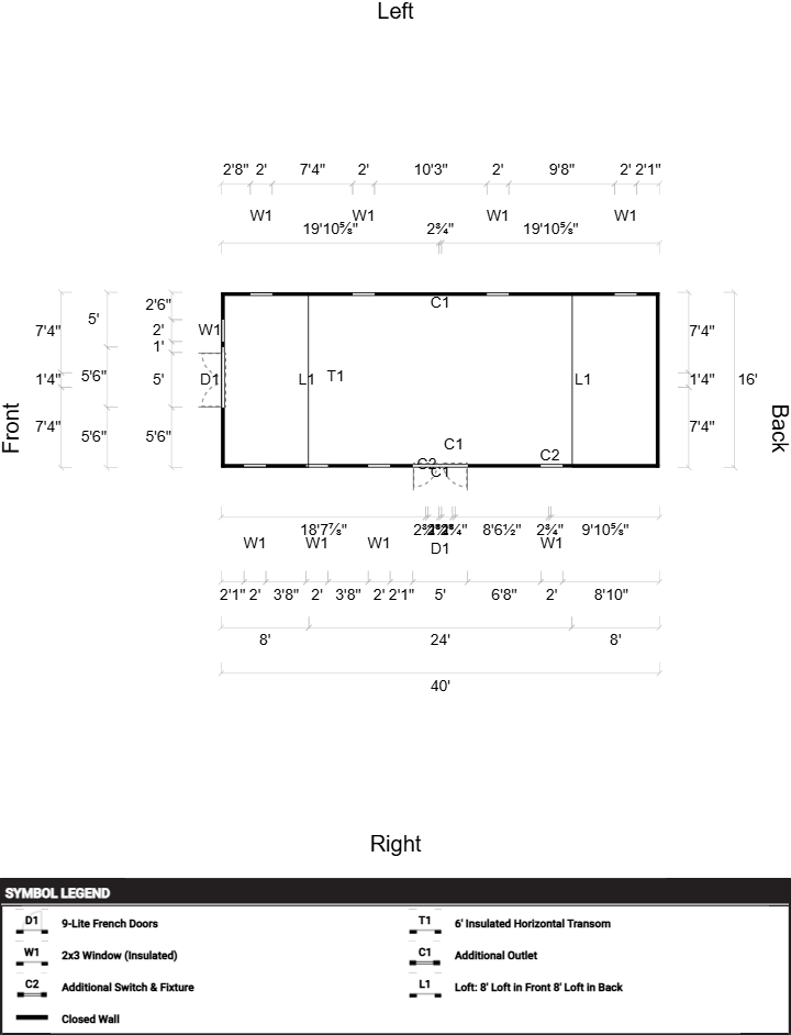 Lofted Barn 16x40 - Image 2