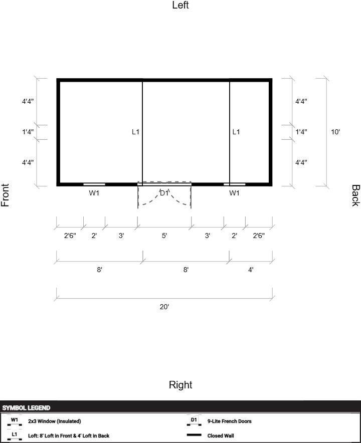 Side Lofted Barn 10x20 - Image 2