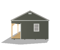 Side Porch Cabin 16x40 - Image 5