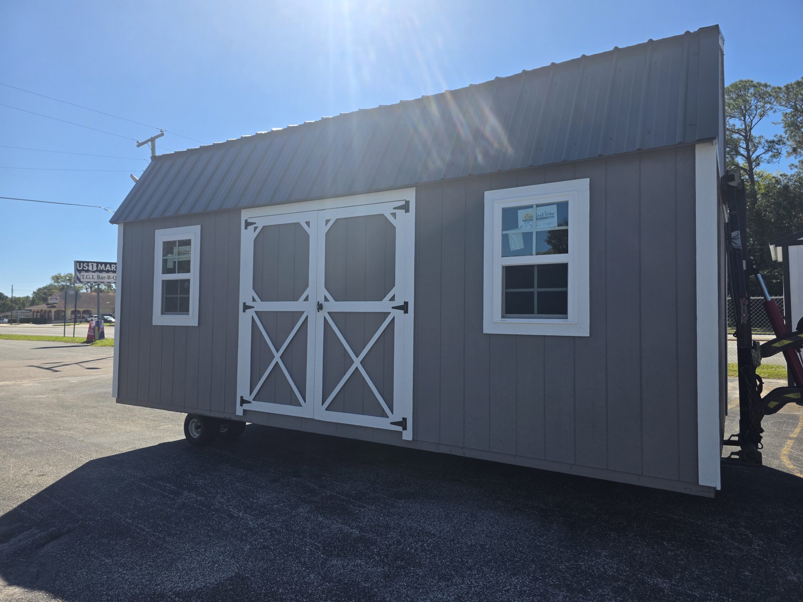 Side Lofted Barn 10x20 - Image 2
