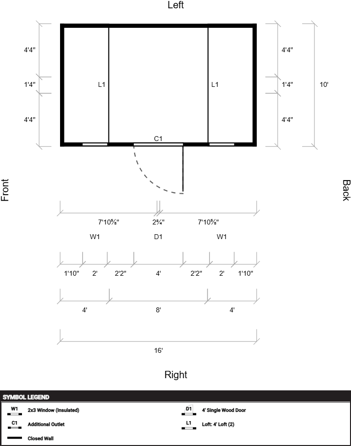 Side Lofted Barn 10x16 - Image 5