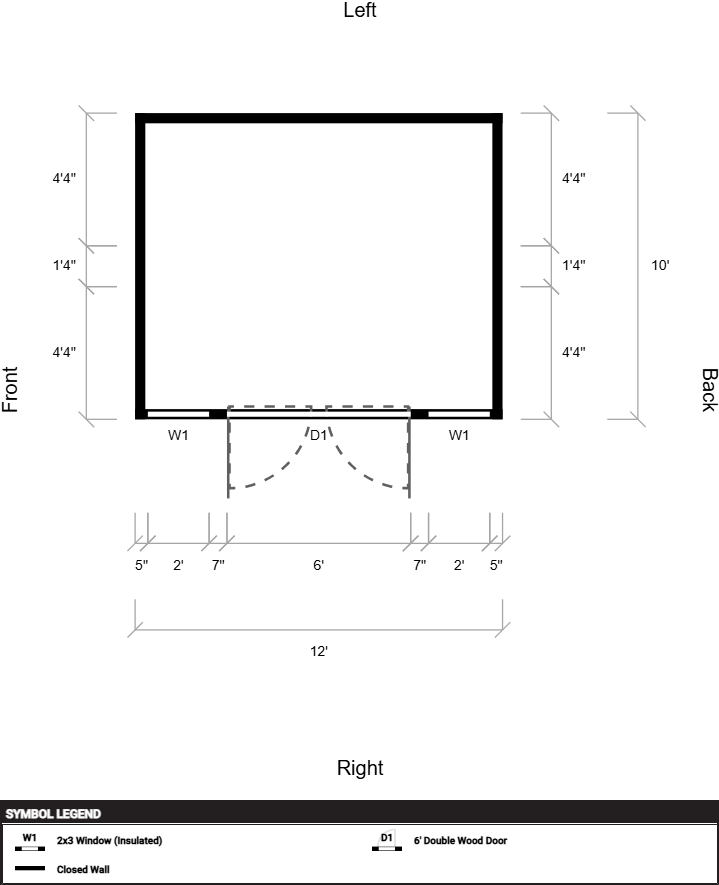 Side Garden Shed 10x12 - Image 4