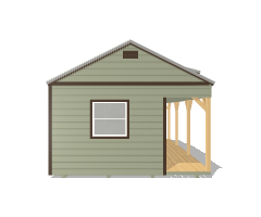 Side Porch Cabin 14x24 - Image 6