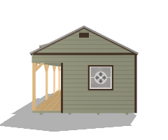 Side Porch Cabin 14x24 - Image 5