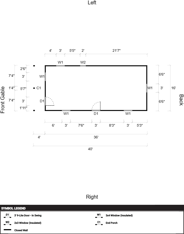 Standard Cabin 16x40 - Image 2